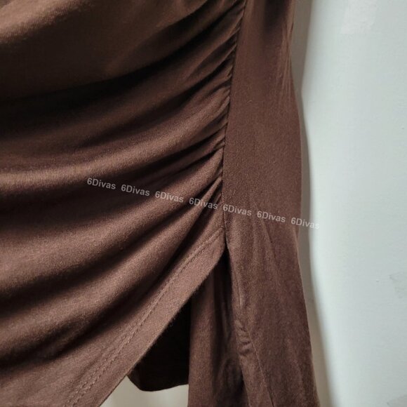 Womens Sleeveless Top, Cotton Brown Top, Comfy Blouse Top - Size S M L XXL - NEW - Picture 5 of 11